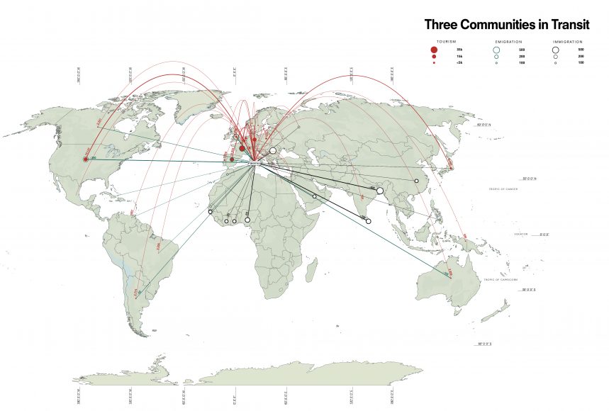 Three Communities in Transit, Palermo Atlas © OMA for Manifesta 12